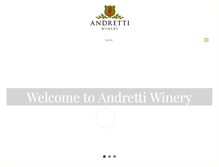 Tablet Screenshot of andrettiwinery.com